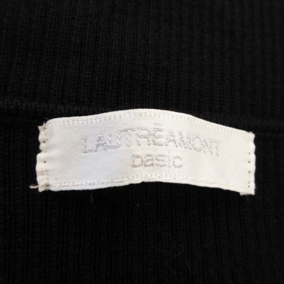 LAUTREAMONT(ロートレアモン)のロートレアモン basic ニット セーター リブ Vネック 半袖 2 黒 レディースのトップス(ニット/セーター)の商品写真