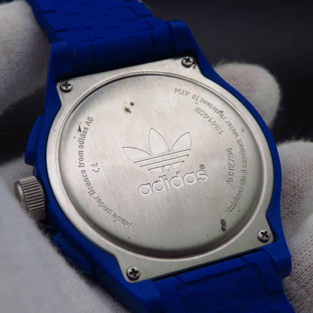 adidas(アディダス)のadidas アディダス クロノグラフ 腕時計 ブルー メンズの時計(腕時計(アナログ))の商品写真