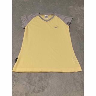 アディダス(adidas)のadidasTシャツ黄色L(Tシャツ(半袖/袖なし))