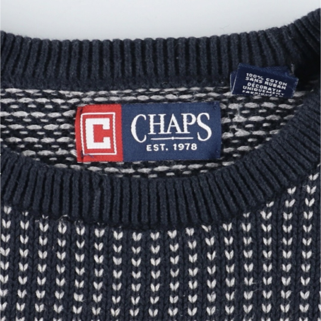 Ralph Lauren(ラルフローレン)のバーズアイニット　CHAPS コットンニット メンズのトップス(ニット/セーター)の商品写真