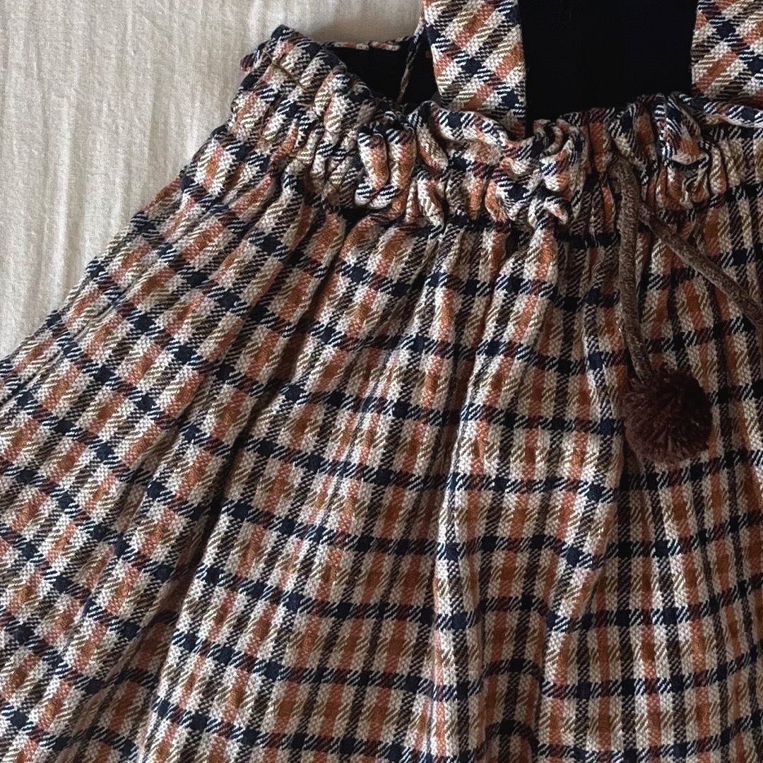 ZARA KIDS(ザラキッズ)のzara kids ツイード　サロペット　スカート　98 キッズ/ベビー/マタニティのキッズ服女の子用(90cm~)(スカート)の商品写真