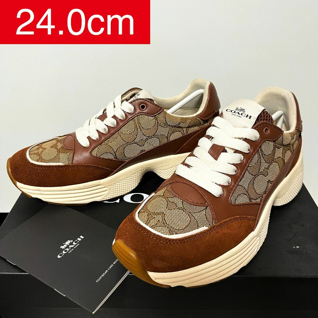 COACH TECH RUNNER IN SIGNATURE コーチ スニーカー-