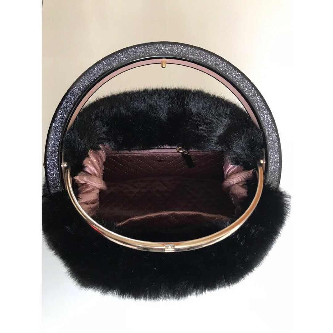 kate spade new york betty faux-fur swag bag