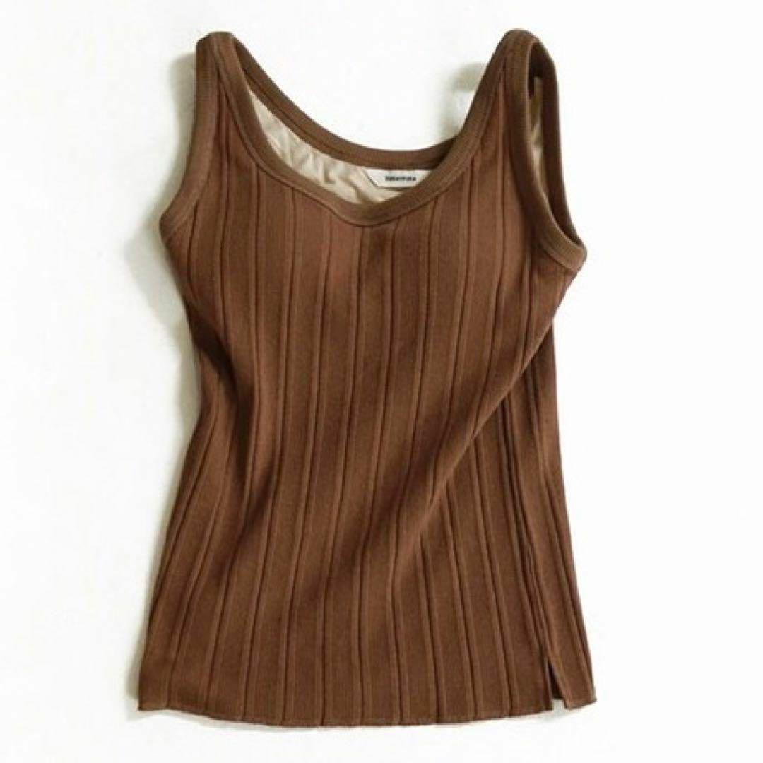 TODAYFUL(トゥデイフル)の【送料無料】TODAYFUL Cup-in Rib Tanktop タンクトップ レディースのトップス(タンクトップ)の商品写真