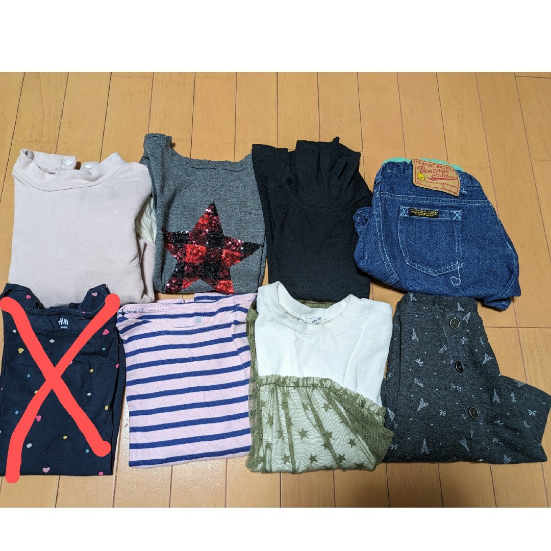 女子120サイズ　７着　まとめ売り　長袖　スカート キッズ/ベビー/マタニティのキッズ服女の子用(90cm~)(Tシャツ/カットソー)の商品写真