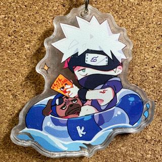 【NARUTO-ナルト】はたけカカシ（浮き輪ver）【アクリルキーホルダー】⑮(キーホルダー)