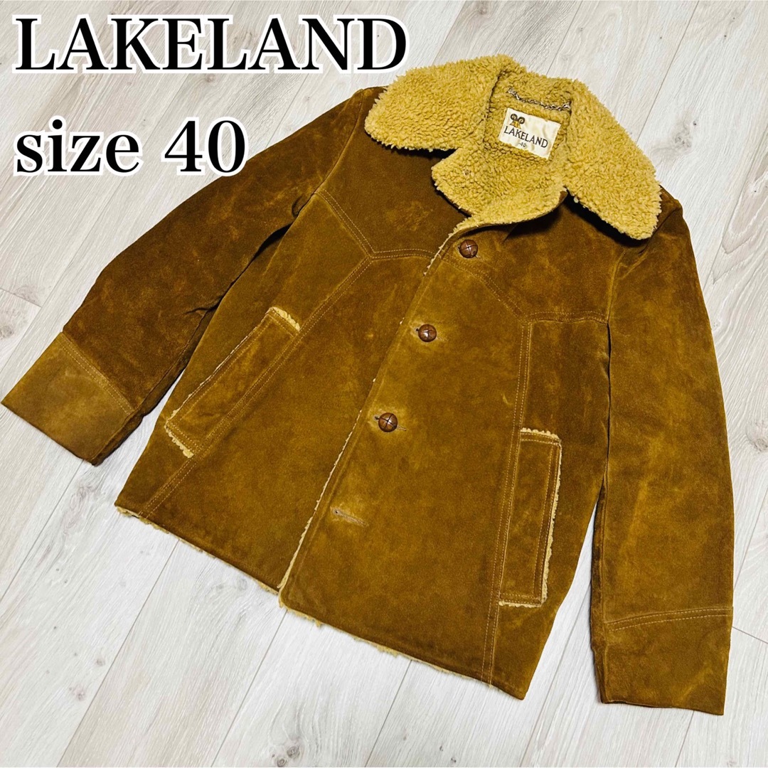 LAKLAND - 【70s】レイクランド ランチコート ムートン スエード