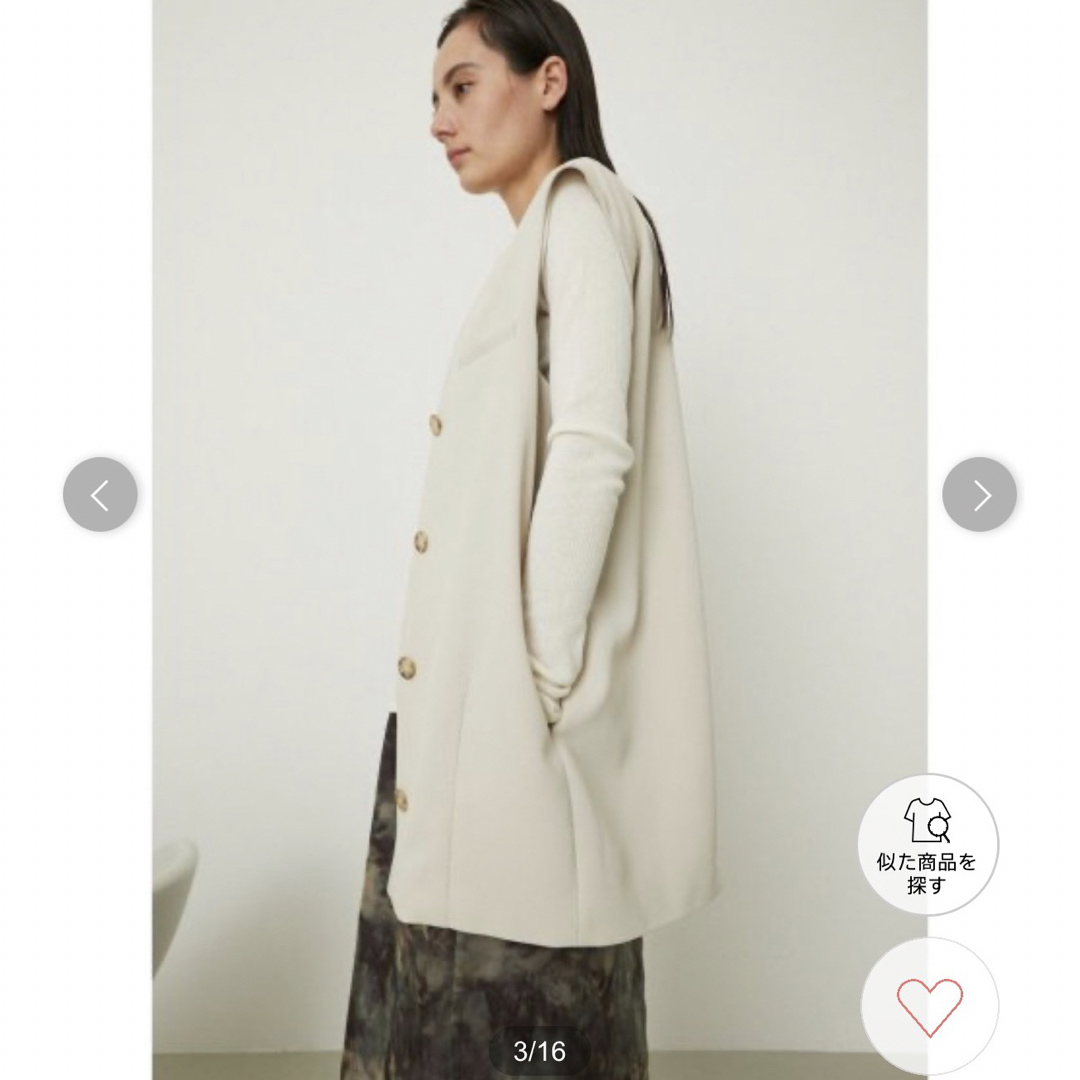 rimark】minimal cocoon vest jk-
