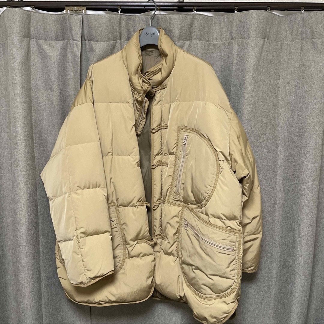 PORTER CLASSIC - SHEEN NYLON CHINESE DOWN JACKET KHAKIの通販 by あ