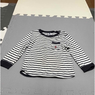 プチバトー(PETIT BATEAU)のプチバトーpetitbateau 長袖 トップス カットソー　18m/81㎝(シャツ/カットソー)