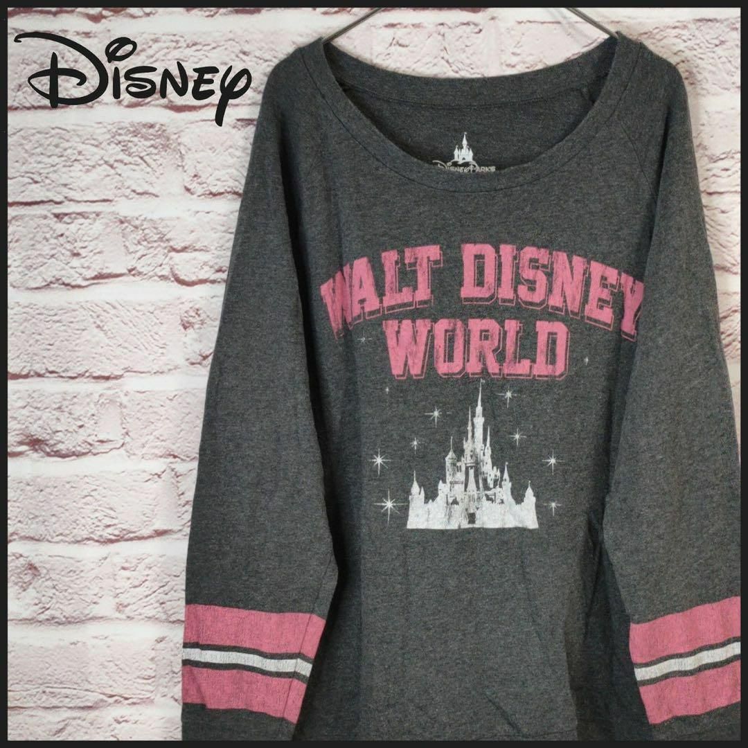 Disney(ディズニー)のDisney PARKS　ディズニーパーク トレーナー　シンデレラ城 レディースのトップス(トレーナー/スウェット)の商品写真