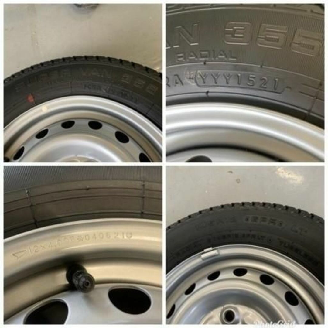 新車外し ダイハツ 純正 ハイゼット ヨコハマタイヤ インチ 年
