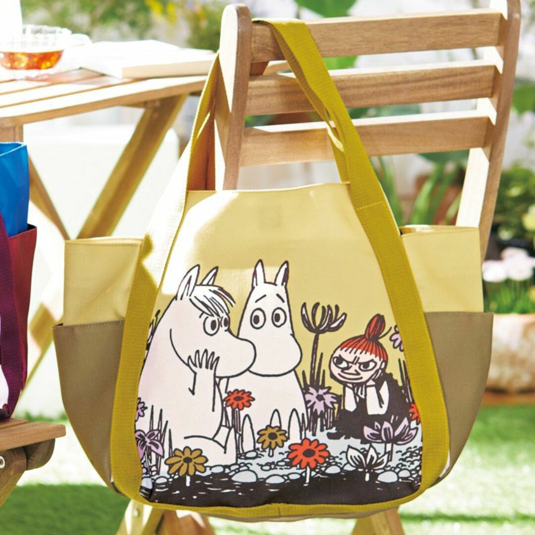 MOOMIN(ムーミン)のバルーントート　ムーミン(マスタード)　☆新品未使用　マザーズバッグ  レディースのバッグ(トートバッグ)の商品写真