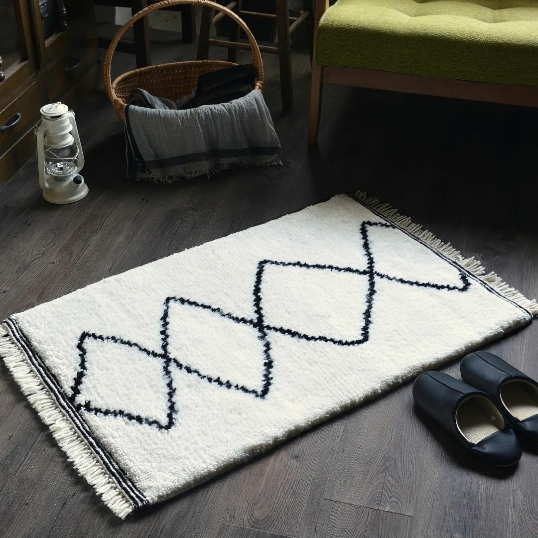 【色: B】ＲＵＧＳ‐ＦＡＣＴＯＲＹ 玄関マット 室内 おしゃれ 北欧 ベニワレのサムネイル