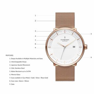 Nordgreen [ノードグリーン]Philosopher 北欧デザイン腕時計の通販 by ...