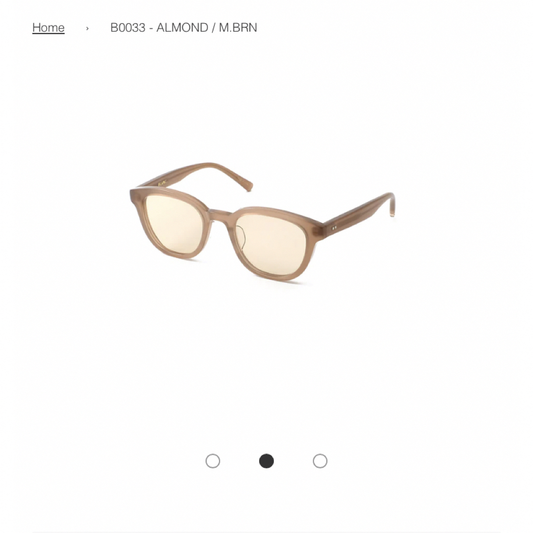 BLANC(ブラン)のBLANC サングラス B0033 almond/m.brn レディースのファッション小物(サングラス/メガネ)の商品写真