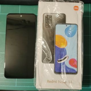 シャオミ(Xiaomi)のRedmi note 11 中古　外観すれ傷あり　画面下部に一箇所傷あり(スマートフォン本体)