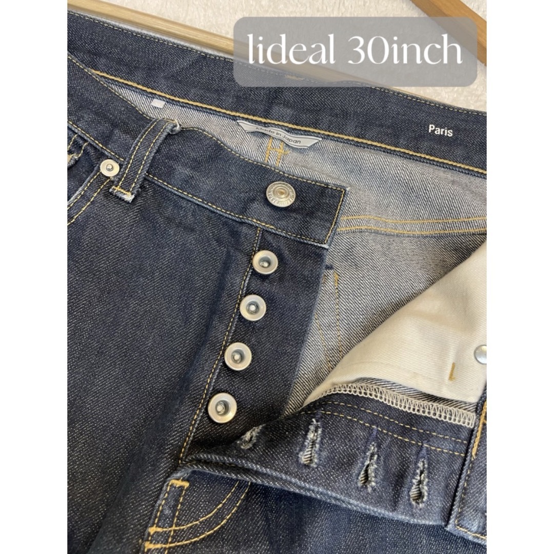 lideal(リデアル)のlideal リデアル スリムデニム 30inch ボタンフライ paris メンズのパンツ(デニム/ジーンズ)の商品写真