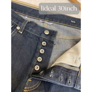 リデアル(lideal)のlideal リデアル スリムデニム 30inch ボタンフライ paris(デニム/ジーンズ)