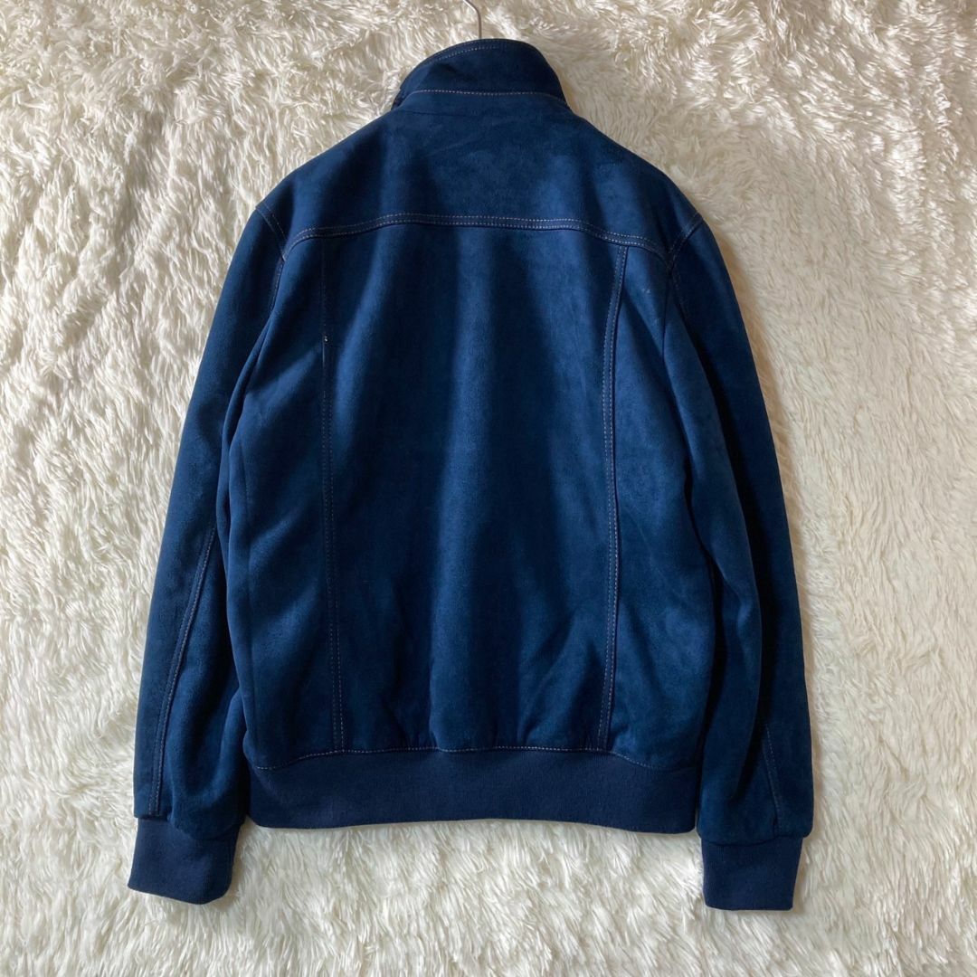 美品 ZARA ザラ ジップアップ ブルゾン 青系 ネイビー L ジャケット