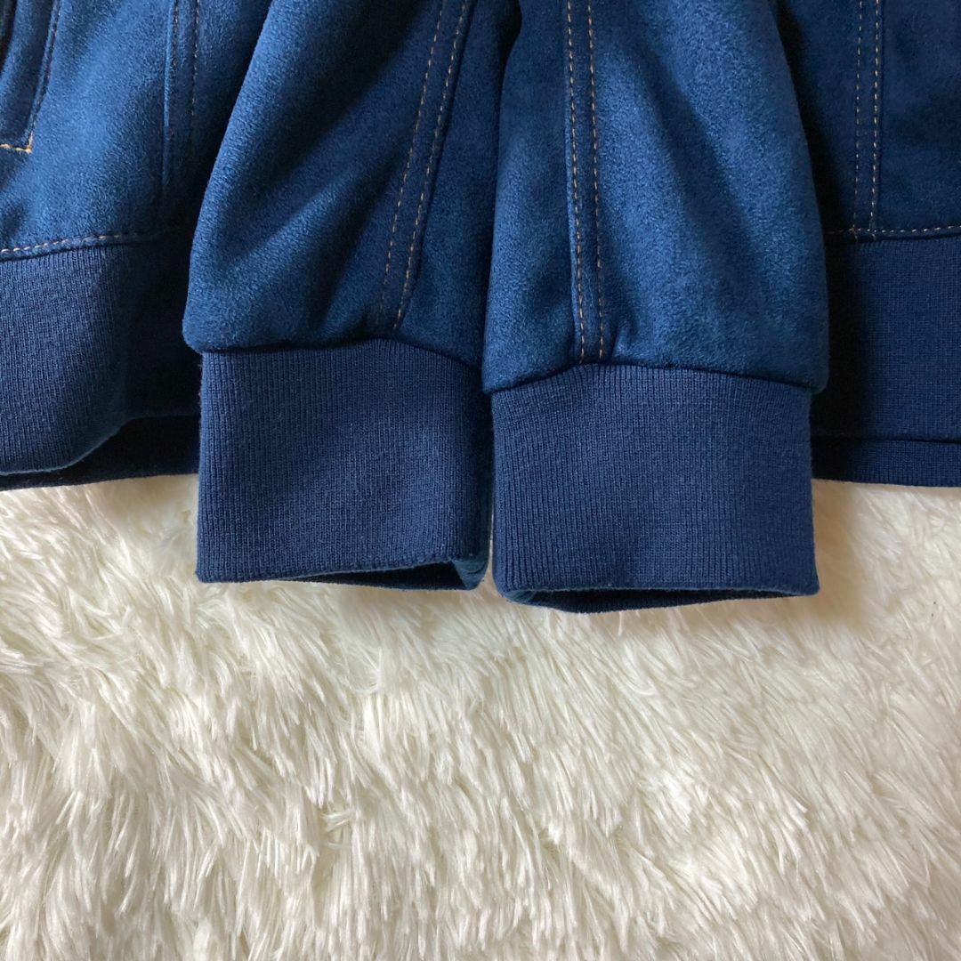 美品 ZARA ザラ ジップアップ ブルゾン 青系 ネイビー L ジャケット