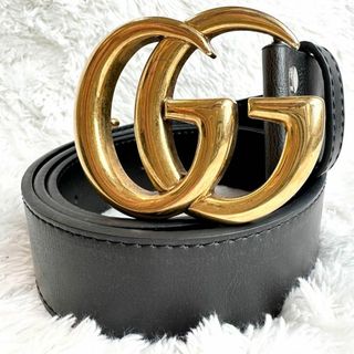 Gucci - GUCCI ダブルGバックル レザーベルトの通販 by ちょこ's shop