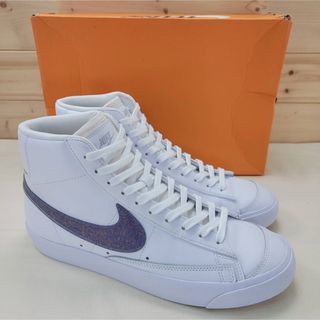 ナイキ(NIKE)のナイキ ウィメンズブレーザーミッド ESS "白/キャニオン パープル" 28㎝(スニーカー)