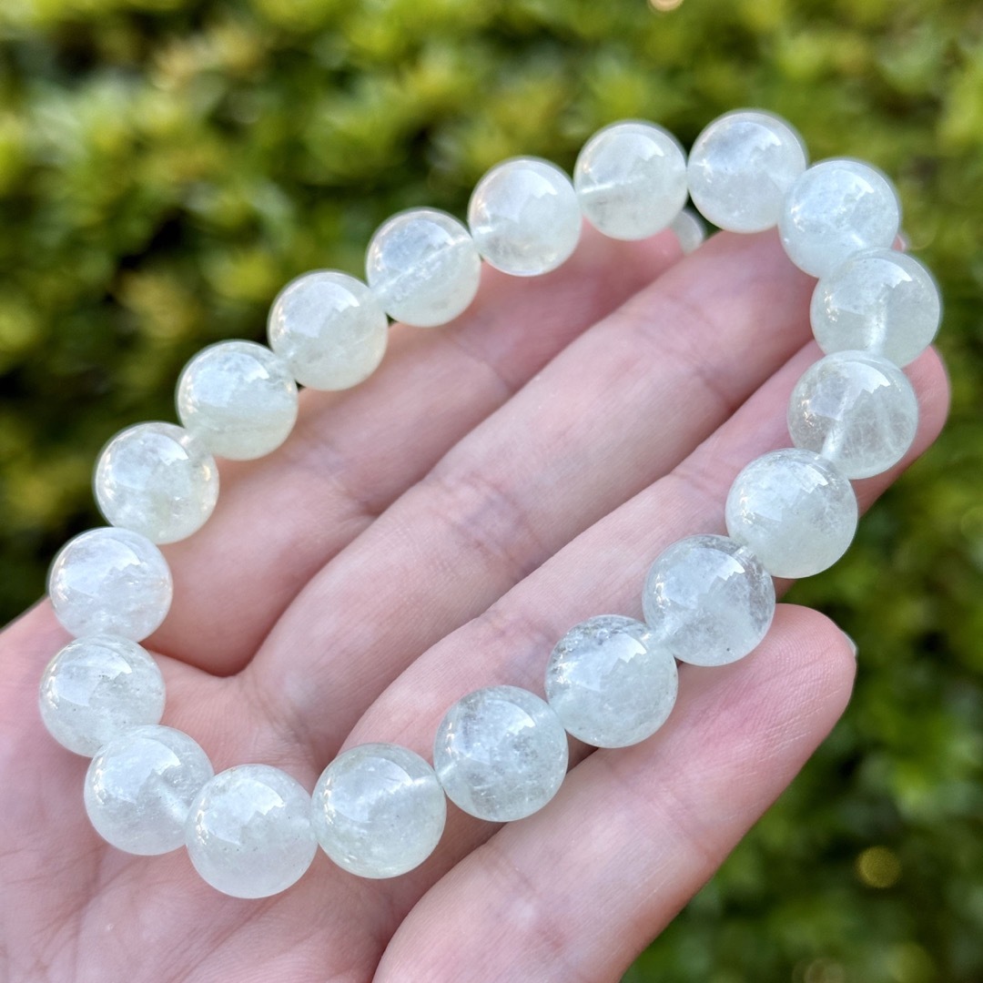 G862 グリーンアクアマリン 天然石 パワーストーン ブレスレット G862 グリーンアクアマリン 天然石 パワーストーン ブレスレット