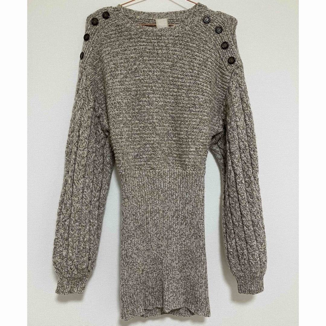 ロザリームーンのMelange Knit grayトップス