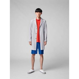 貴重！ISSEY MIYAKE MEN！超幾何学柄テーラーコート