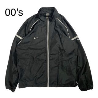 ナイキ(NIKE)の00s NIKE ナイキ ウィンドブレーカー トラックジャケット ブラック XL(ジャージ)