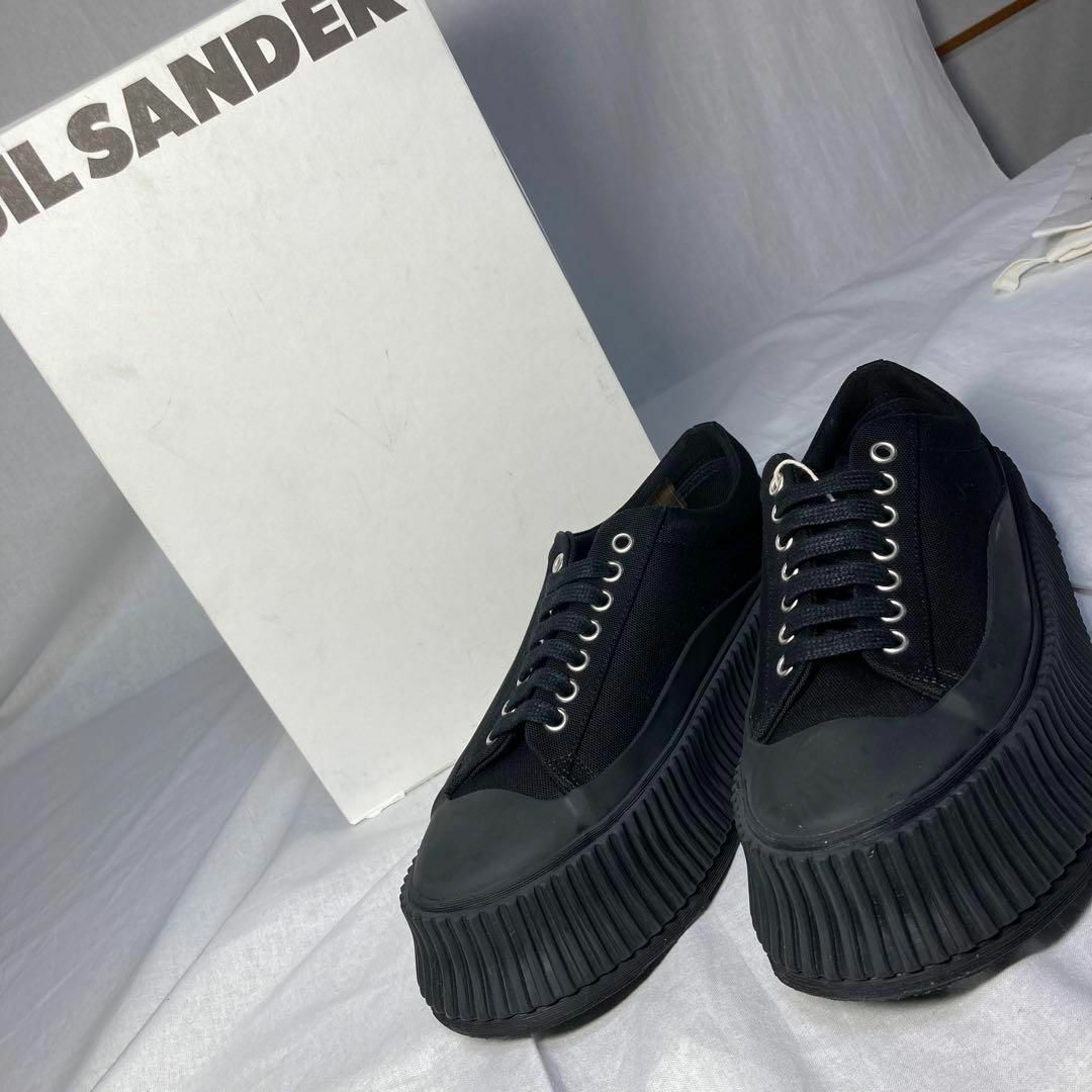 Jil Sander(ジルサンダー)のジルサンダー jilsander ローカットスニーカー 23.5cm ブラック レディースの靴/シューズ(スニーカー)の商品写真