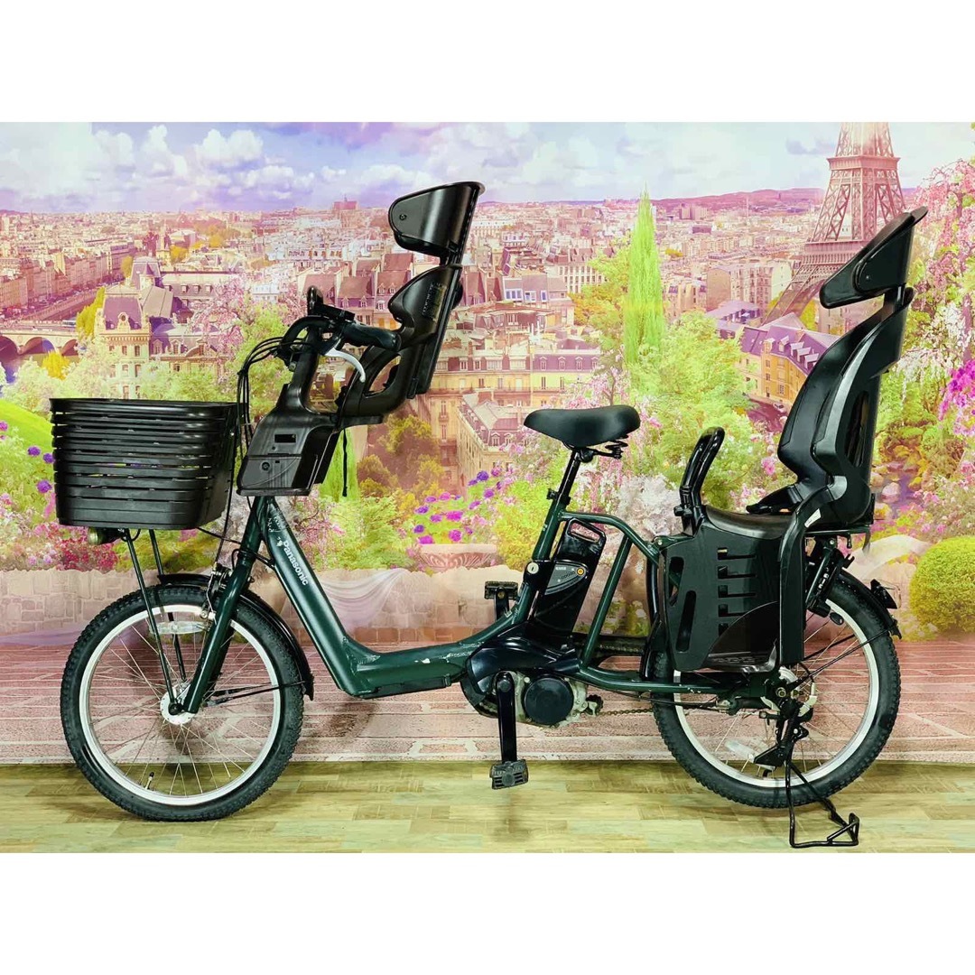 Panasonic - 5736子供乗せ電動アシスト自転車パナソニック3人乗り対応