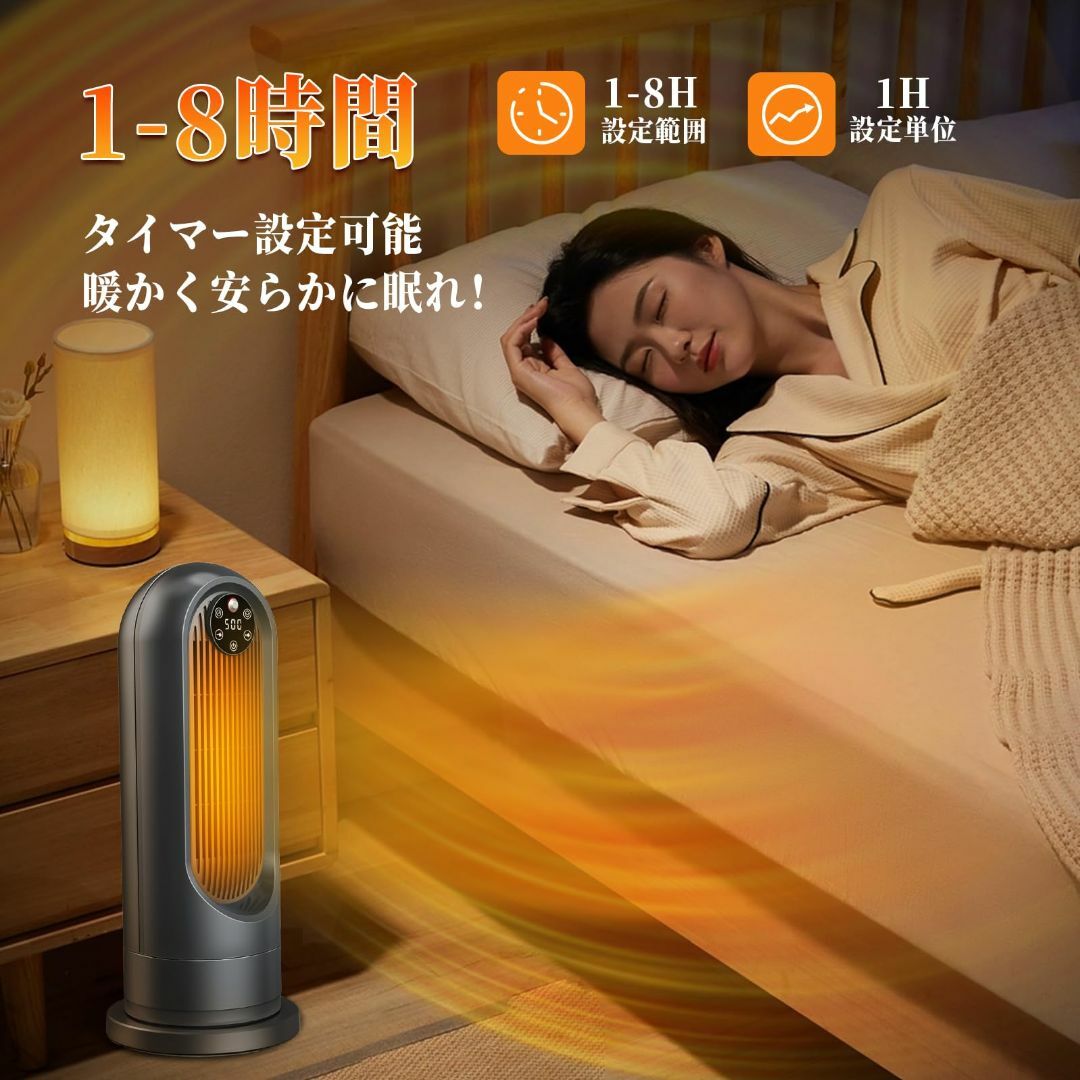 セラミックヒーター 【2023年最新仕様】 セラミックファンヒーター 人感センサ