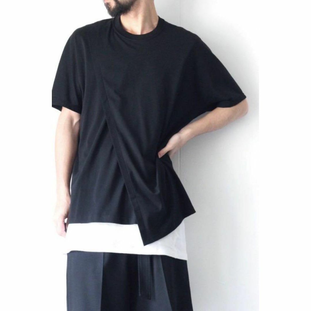 【送料無料】ETHOSENS レイヤーTシャツ アシンメトリー size1