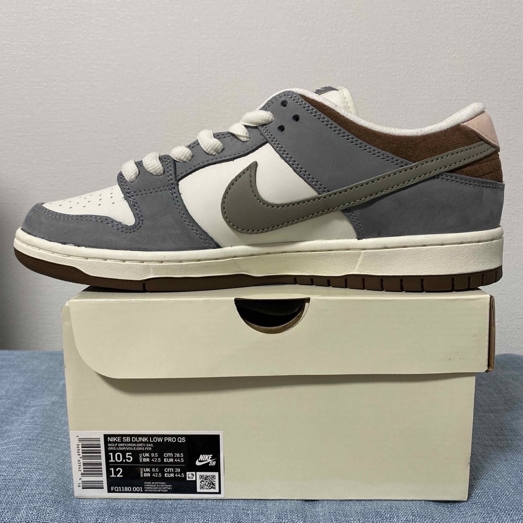 NIKE SB ナイキエスビー ×YUTO HORIGOME DUNK LOW PRO QS Wolf Grey 堀米雄斗コラボ ダンク ロー プロ QS ローカットスニーカー ウルフグレー US9/27.0cm FQ1180-001