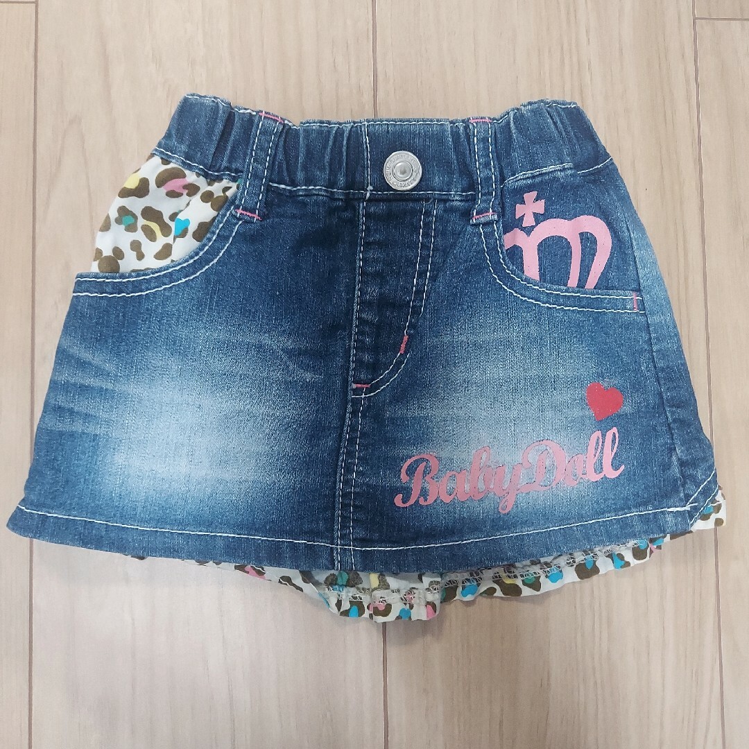 BABYDOLL(ベビードール)の【BABYDOLL】隠れミッキースカート キッズ/ベビー/マタニティのベビー服(~85cm)(スカート)の商品写真
