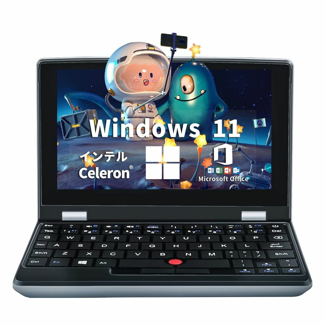 BINTEC 【12GBメモリ 】7インチ小型ノートパソコン Office201