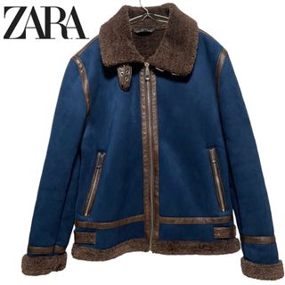 極美品❗️ZARA ブラウン系フェイクレザージャケット　サイズM シングル