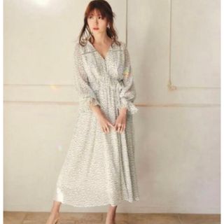 ハーリップトゥ(Her lip to)のher lip to polka dot long dress(ロングワンピース/マキシワンピース)