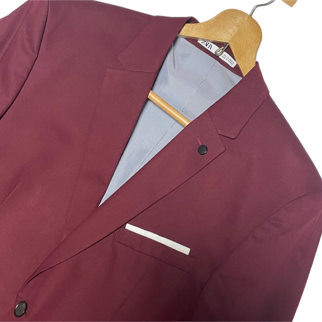 こねむの___出品物一覧ZARA セットアップ スーツ 50 L XL パープル 紫 ジャケット