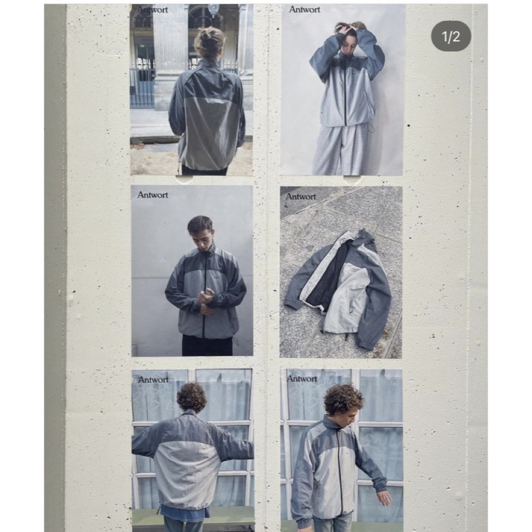 Antwort 23aw PANELED NYLON JACKET