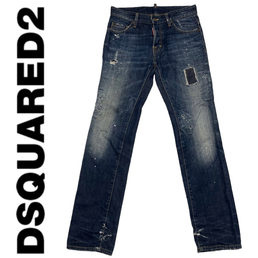 DSQUARED2 ディースクエアード ダメージ加工 ペイント加工 デニム