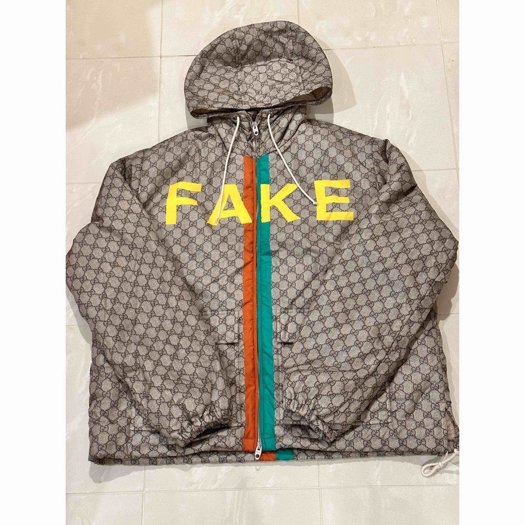 GUCCI FAKE/NOTプリント GGナイロン ジャケット グッチ | フリマアプリ ラクマ GUCCI FAKE/NOTプリント GGナイロン ジャケット グッチ | フリマアプリ ラクマ