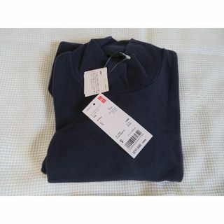 ユニクロ(UNIQLO)のUNIQLO　【新品】ヒートテックフリース　モックネック　Sサイズ(Tシャツ/カットソー(七分/長袖))