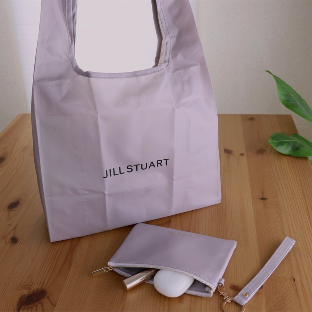 JILLSTUART(ジルスチュアート)のJILL STUART  エコバッグ＆ストラップ付きポーチ2点SET レディースのバッグ(エコバッグ)の商品写真