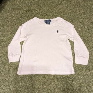 ポロラルフローレン(POLO RALPH LAUREN)の【美品】RALPH LAUREN BABY　ホワイト長袖Tシャツ 24M(シャツ/カットソー)