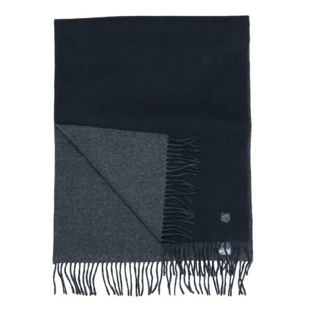 MAISON KITSUNE'(メゾンキツネ)のMaison Kitsune(メゾン キツネ) LM06201WA0018 FOX HEAD PATCH SCARF Black レディースのファッション小物(マフラー/ショール)の商品写真