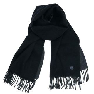 メゾンキツネ(MAISON KITSUNE')のMaison Kitsune(メゾン キツネ) LM06201WA0018 FOX HEAD PATCH SCARF Black(マフラー/ショール)