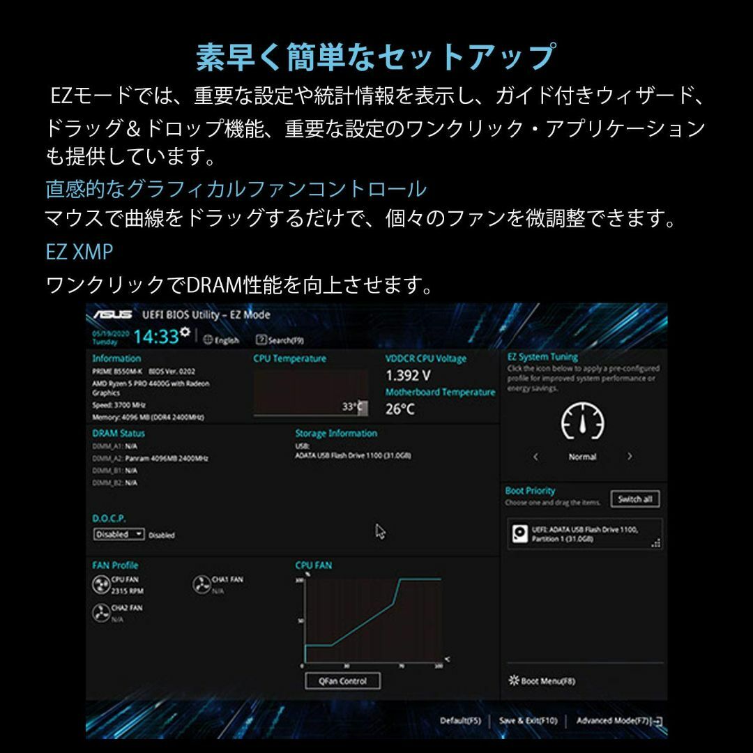 ASUS AMD A520 搭載 Socket AM4 対応 マザーボード PR 8
